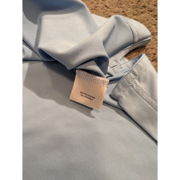 Peter Millar Summer Comfort Solid Stretch Jersey Blue Golf Polo Shirt MC0EK01S - Picture 4 of 7